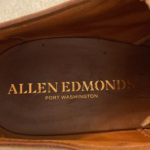 Allen Edmonds Boulevard Chestnut Cap Toe Derby Dress Shoe Size 11 - Picture 7 of 10